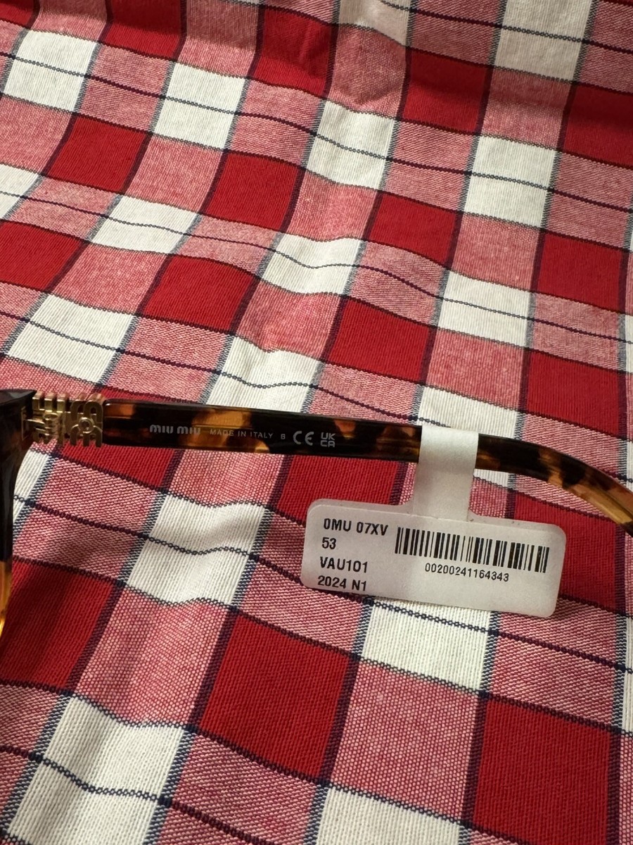 Brand New Miu Miu Authentic Eyeglasses MU 07XV VAU-1O1 | eBay