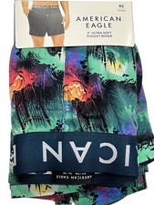 NWT AMERICAN EAGLE 4" Ultra Soft Pocket Boxer Sz XS-S-M-L-XL Green Pumpkin 39