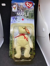 Maple The Bear -1999 McDonald's Ty Beanie Baby With Rare Errors 1993/OAKBROOK.