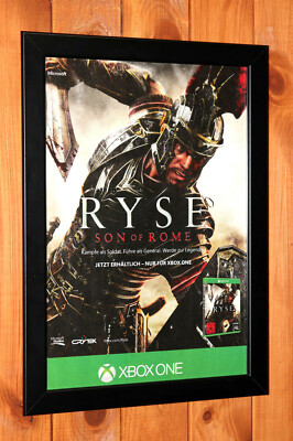 Ryse Son of Rome Xbox One Old Rare Small Promo Poster / Ad Page Framed