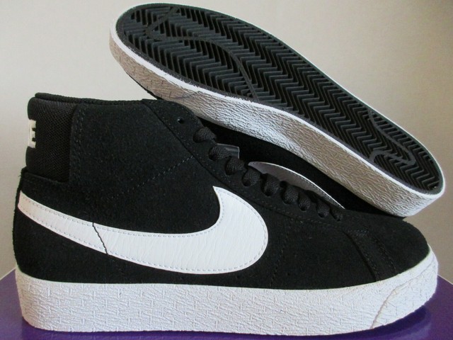 nike sb blazer mid black white