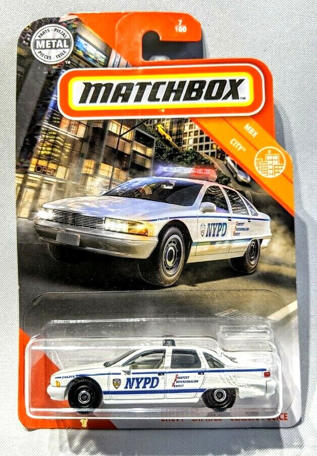 2019 Matchbox 7/100 '94 CHEVY® CAPRICE™ CLASSIC POLICE White