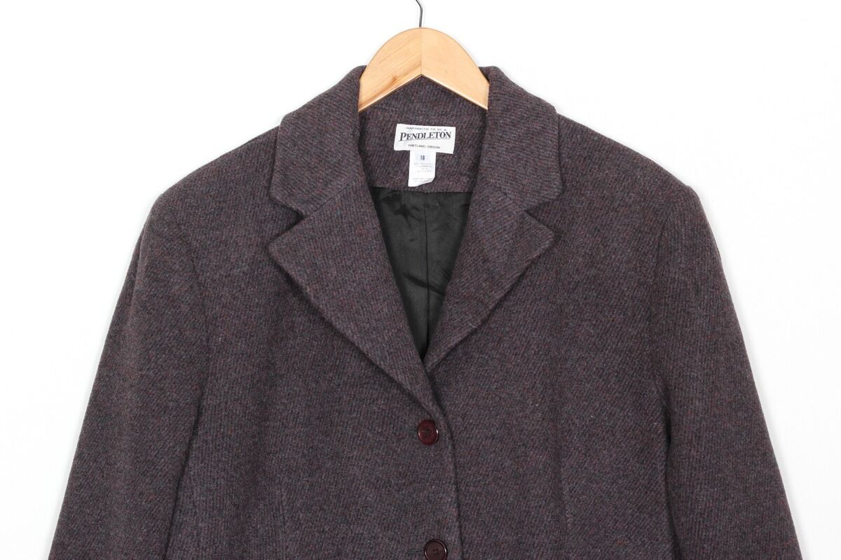 Pendleton ウールコート Japan Size M PENDLETON Wool Coat Women Size 18 MJ5377 | eBay