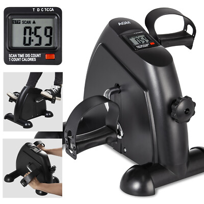 Mini Exercise Bike/Pedal Exerciser Stationary Bike For Leg Arm W/ LCD Display