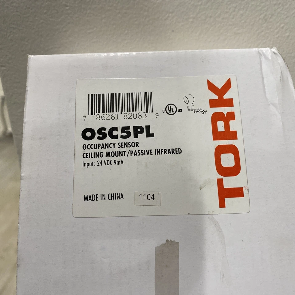 (A) Tork OSC5PL Occupancy Sensor Ceiling Mount/passive Infrared 24VDC 9mA ⭐️ - Image 2 of 3