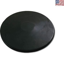 Training-Ready 1.6K BLACK Rubber Discus - Competitive Tool for Student Throwers