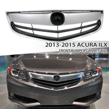 Fit 2013-2015 ACURA ILX hybrid w/Molding Chrome Front Bumper Upper Grille 13-15