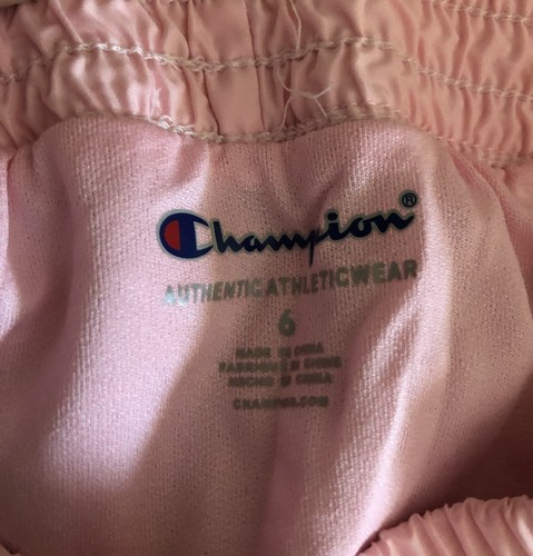 Champion Varsity Little Girls Pink & White Shorts Size 6 - Picture 4 of 4
