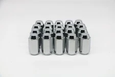 20 Chrome 12x1.5 Closed End Bulge Acorn Lug Nuts - Cone Seat - 13/16" Hex