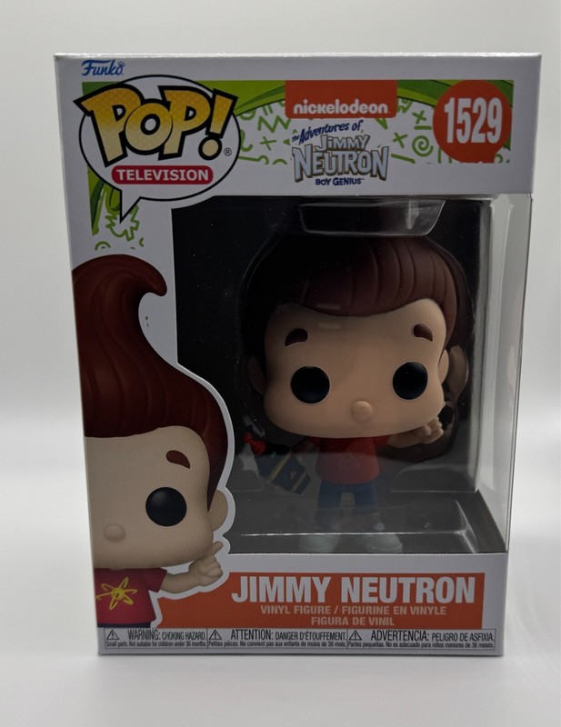 Funko POP! Nickelodeon Jimmy Neutron #1529 Vinyl Figure W/Protector!!