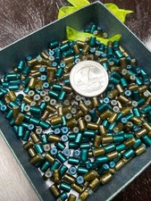 Glass Beads Green Tube 6mm Multi DIY Jewelry Multi Beads Jewelry 120 pcs Loose