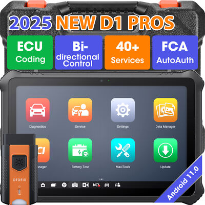 2025 OTOFIX D1 PROS OBD2 Bidirectional Scanner Full System Diagnostic Key Coding