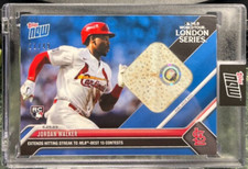 Jordan Walker 6/25/2023 Topps Now MLB London Game-Used Base Relic Blue #'d 21/49
