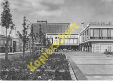 Berlin AK Berolina Kino"International K-Marx-Allee Hotel Stempel Bahnpost 1966