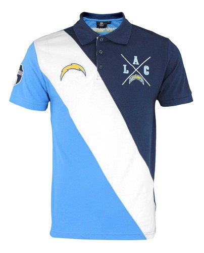 FOCO NFL Men's Los Angeles Chargers Rugby Polo Shirt - Picture 3 of 3