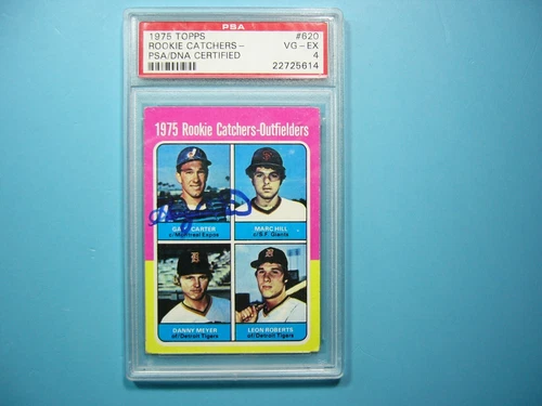 1975 TOPPS MLB BASEBALL CARD #620 GARY CARTER ROOKIE RC AUTOGRAPH AUTO PSA/DNA