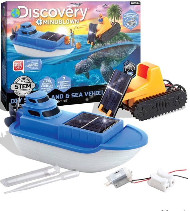 Discovery Kids MINDBLOWN Solar Land And Sea Vehicles.Kids DI