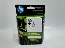 HP 65 T0A36AN Black  Tri-color Original Ink Cartridges, Exp: Aug 2024