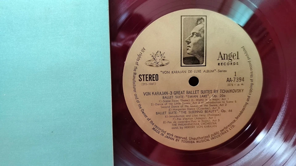 Karajan – Tchaikovsky: The 3 Great Ballet Suites - Japan Wine-Red Vinyl 赤盤 - Image 3 of 4