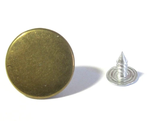 10 Jeansknöpfe Knöpfe bronzefarben 17 mm Stern Nieten - Bild 3 von 4