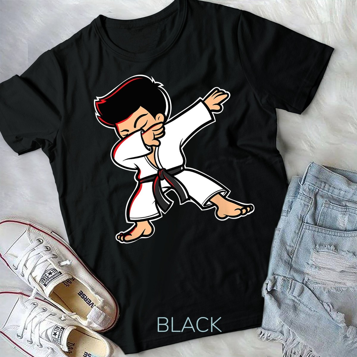 Dabbing Karate Boy T-Shirts: Dabbing Karate Boy Funny Shirt Dabbing Karate Boy T-Shirts: Dabbing Karate Boy Funny Shirt