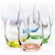 Crystalex 25180-50, 1.7-Oz Rainbow Crystal Cut Shot Glasses 6-Piece Set