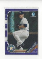 2019 Bowman Chrome Prospects Purple Shimmer Refractor #233 J.B. Bukauskas Astros