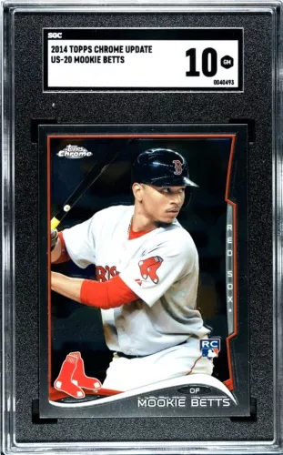 2014 Topps Update Chrome US-20 Mookie Betts RC SGC 10 GEM MINT Mega Box ROOKIE