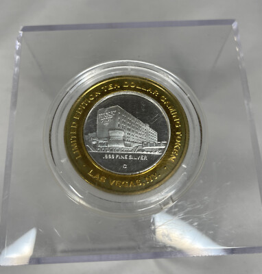 10 Dollar Limited Edition Gaming Token  Barbary Coast Mount Charleston
