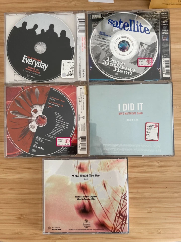 Dave Matthews Band _ Lotto 5 X CD Single & PROMO - Immagine 3 di 3