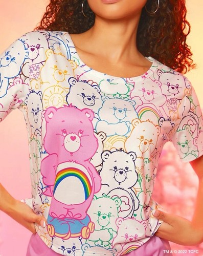 Care Bears Damen Shorts Pyjama PJs Geschenk Neuheit Shorts Größe 12/14 - Bild 4 von 8