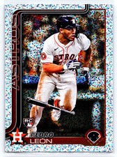 2025 Topps Series 1 Celebration Pedro Leon RC Confetti Parallel #30