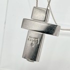 Gucci Puzzle Cross Necklace Pedant Used Sterling Silver 925