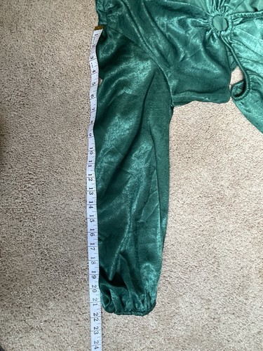 Green Velvet Peach Love Maxi Dress Women’s Medium Long Sleeve Open Stomach - Picture 12 of 15