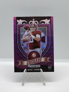 2021 Panini Prizm Draft Picks Crusade Purple Wave Mac Jones #170 Rookie RC