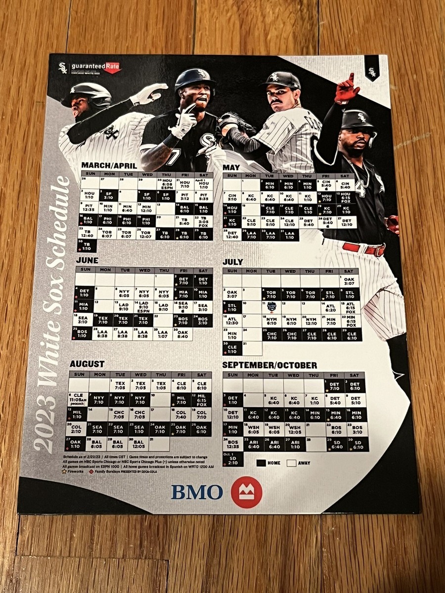 chicago-white-sox-sga-2023-magnetic-magnet-schedule-calendar-baseball-mlb-ebay