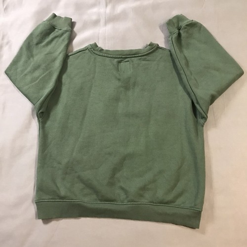 Zara Sweater Girls 11-12 Years Green White Creme Paris - Picture 10 of 10