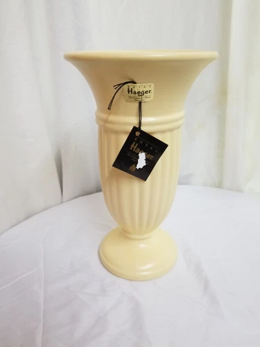Vintage Yellow Royal Haeger 12 Inch Tall Vase