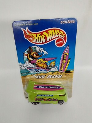 ミニカー Hot Wheels VW BUS Fish-O-Saurs 50K Hot Wheels Van De Kamp's Fish-O-Saurus VW Bus 50k Special Edition