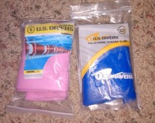 NEW US Divers Silicone  Thermal Swim Cap adult blue pink