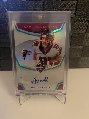 2019 Panini Limited Team Trademarks /5 Austin Hooper #TT-AH Auto