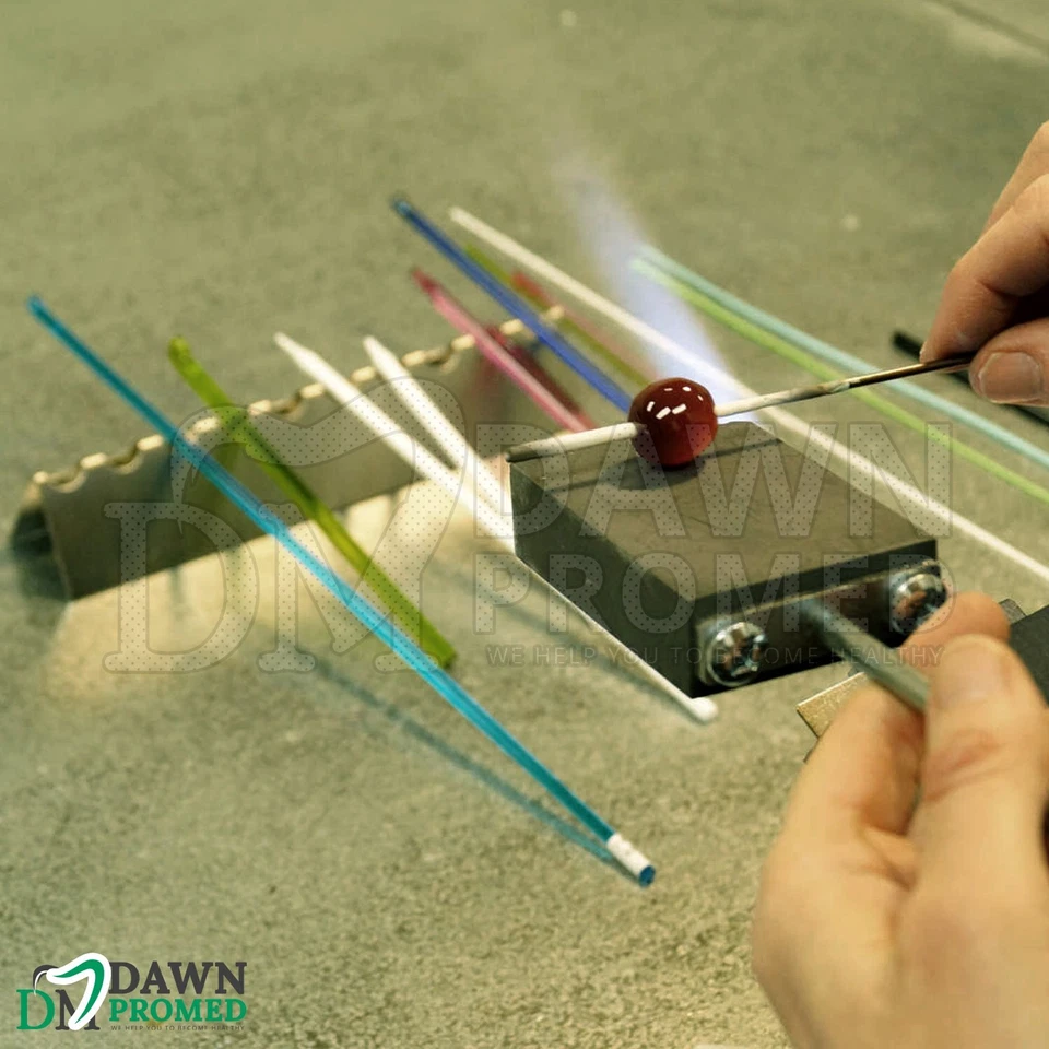 Juego de 6 piezas de reposapiés para fabricación de cuentas y varilla de vidrio para trabajo de lámpara Foto 4 de 4