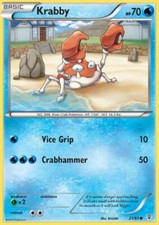 Krabby - 21/83 - Common - Pokemon Generations