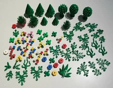 LEGO 72 Pieces Trees Leaves Flowers Bushes Firs Tree Forest Wood /658