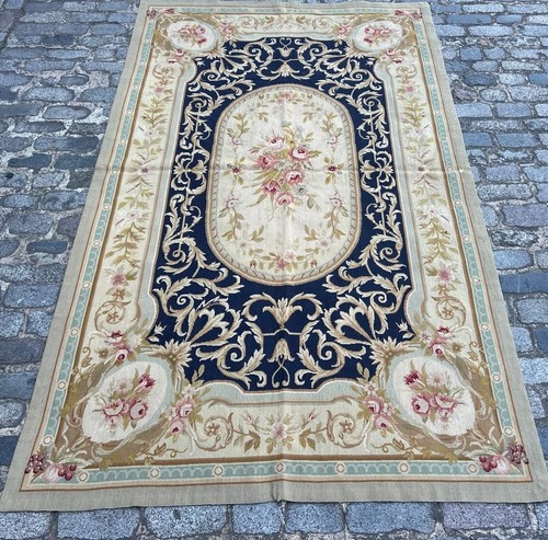FINA ALFOMBRA ORIENTAL AUBUSSON TRADICIONAL HECHA A MANO NUEVA (245 x 148 cm)* - Imagen 2 de 13