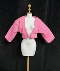 Vintage *Barbie* Clothes: Casual Pink Open-face Shrug Sweater