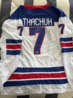 Brady Tkachuk Signed Autograph Team USA Hockey Jersey Olympics PSA DNA COA Auto