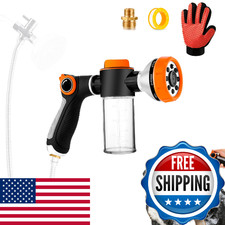 Dog Shower Attachment for Bathroom Bathtub, 8 Sprayer Modes Dog Washing Hose A