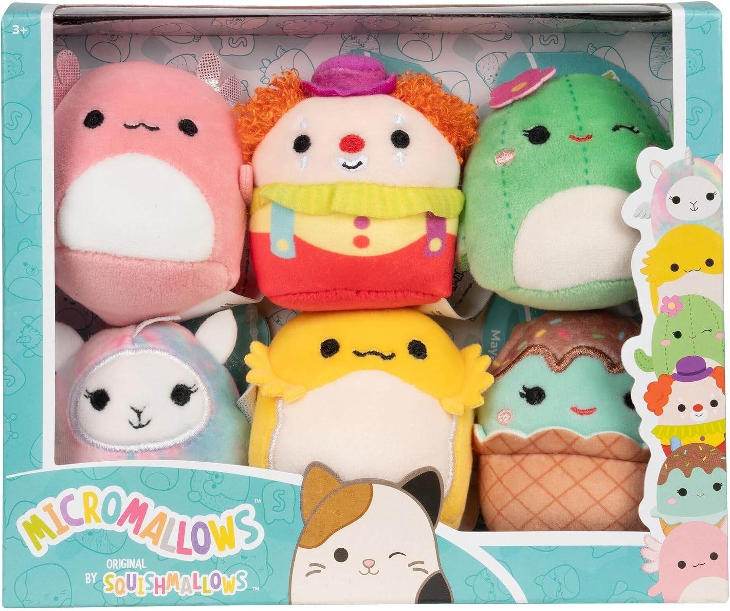 Micromallows Squishmallows 6-Pack Mini Plush - Archie Rodry Maritza Maya Bimbi