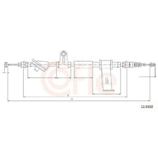Handbremsseil hinten links für Alfa Romeo 159 939 | 24238095